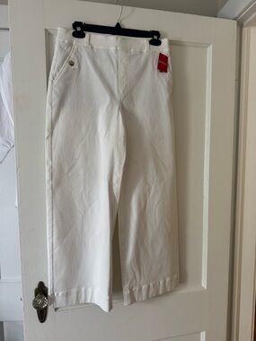 SPANX White Cropped Ankle Jeans